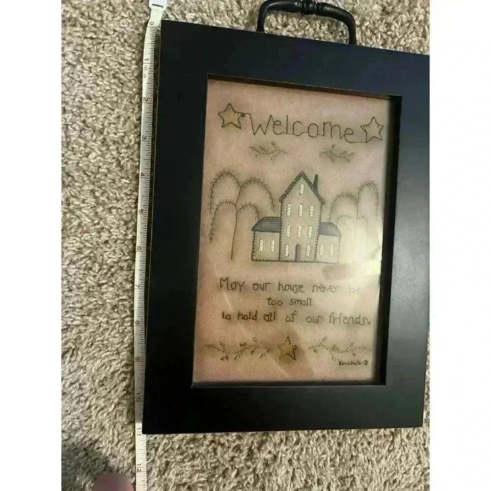Kim Lewis | Welcome Friends Sign | Handmade Home Decor
